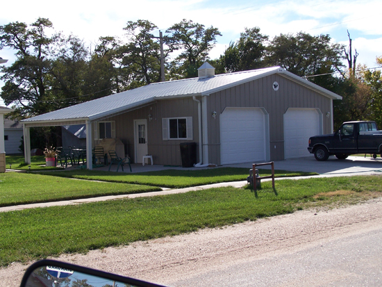 30 x 30 x 9 Cambridge with 12 x 20 Porch