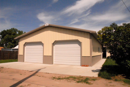 30x45x9  Two-Car Garage