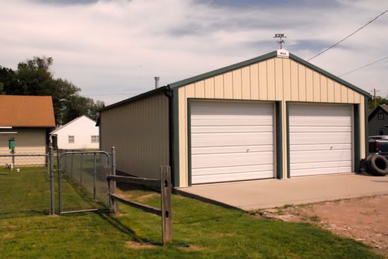 24 x 33 x 9 Two-Car Garage